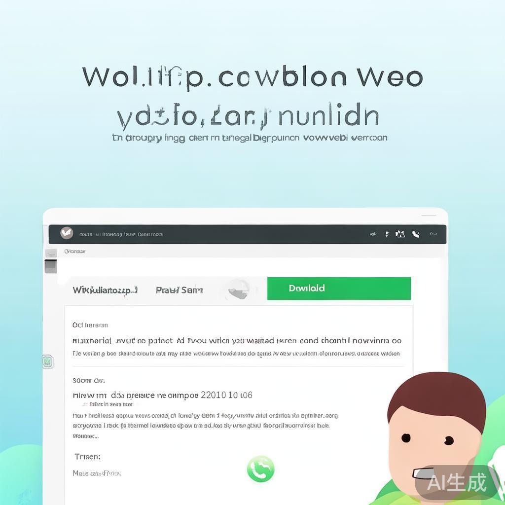 WhatsApp网页版官网官方下载指南，轻松使用电脑聊天！